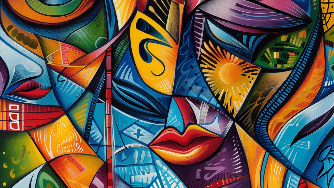 Обои художественная краска, визуальное искусство, уличное искусство, арт, акриловая краска в разрешении 1366x768