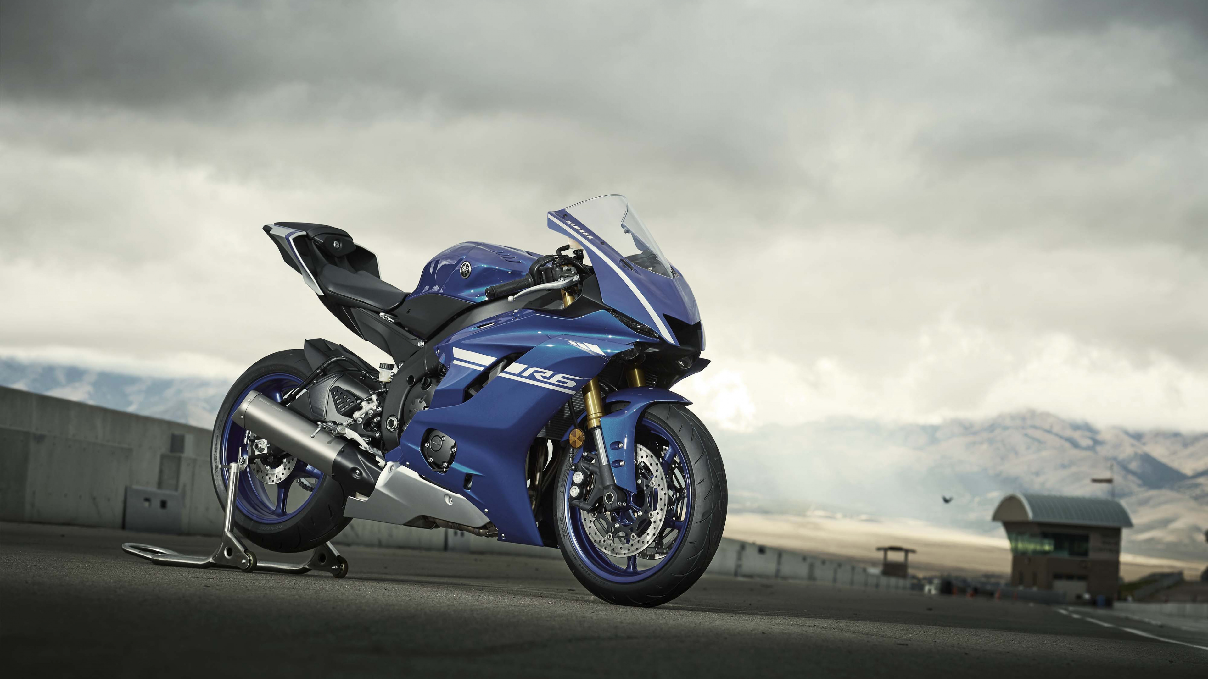Обои Ямаха мотор Компани, мотоцикл, спортивный мотоцикл, мотоспорт, авто в разрешении 3840x2160