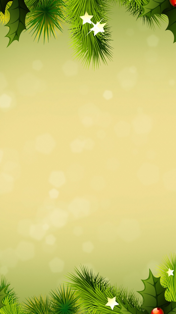 Обои Рождественский день, природа, дерево, зеленый, пихта в разрешении 720x1280