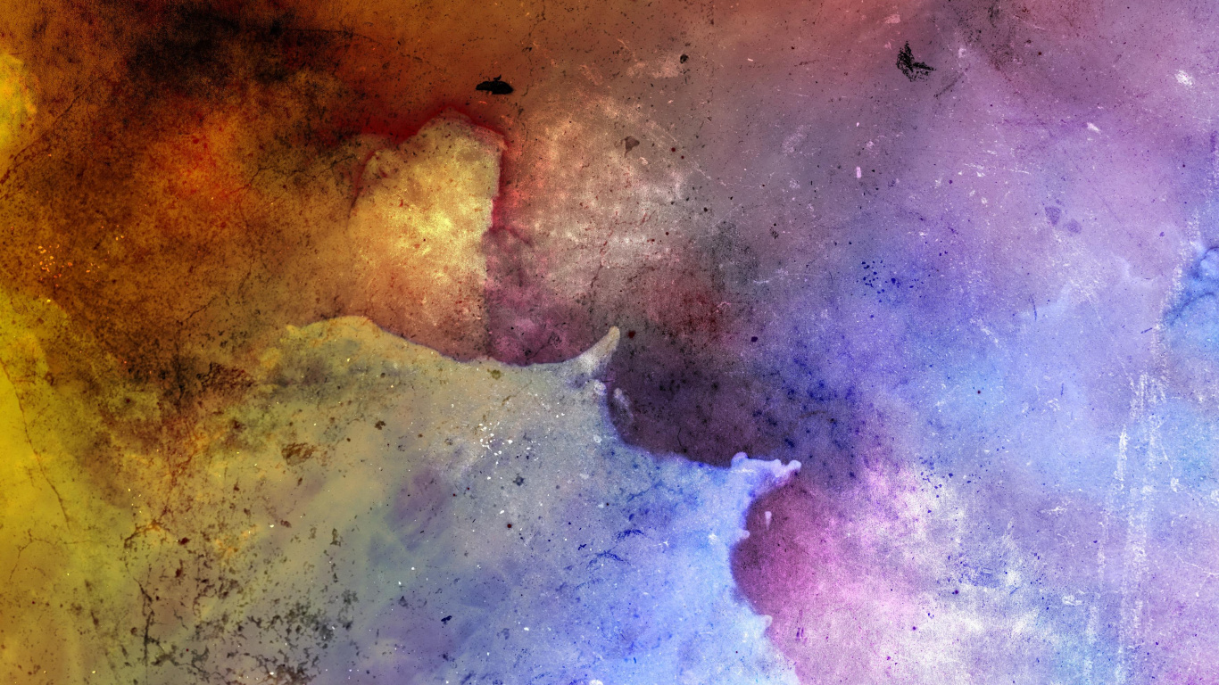 Обои акварельные краски, живопись, акварельная живопись, акриловая краска, арт в разрешении 1366x768