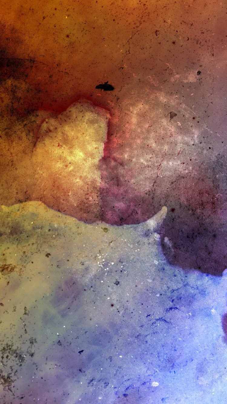 Обои акварельные краски, живопись, акварельная живопись, акриловая краска, арт в разрешении 750x1334