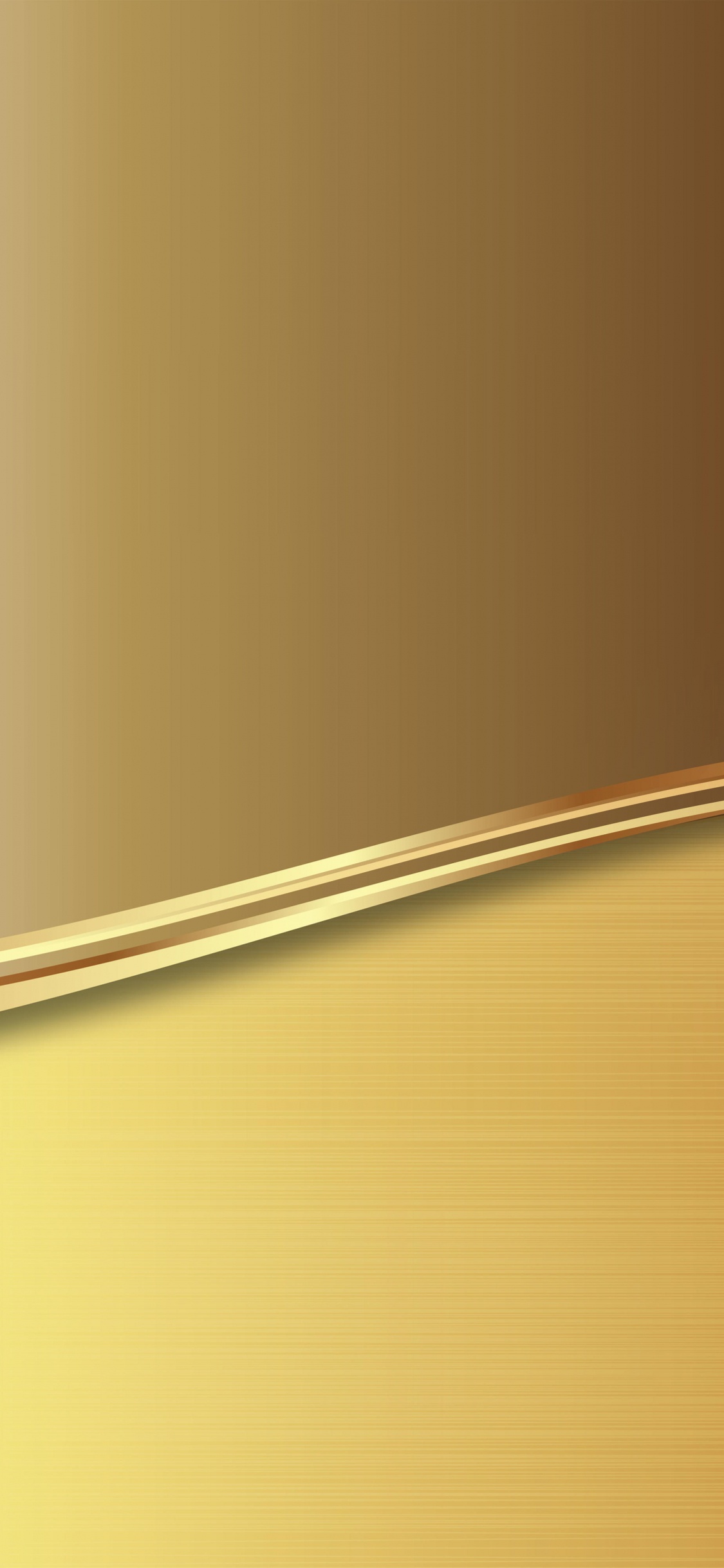 Обои золото, желтый, линия, металл, угол в разрешении 1125x2436