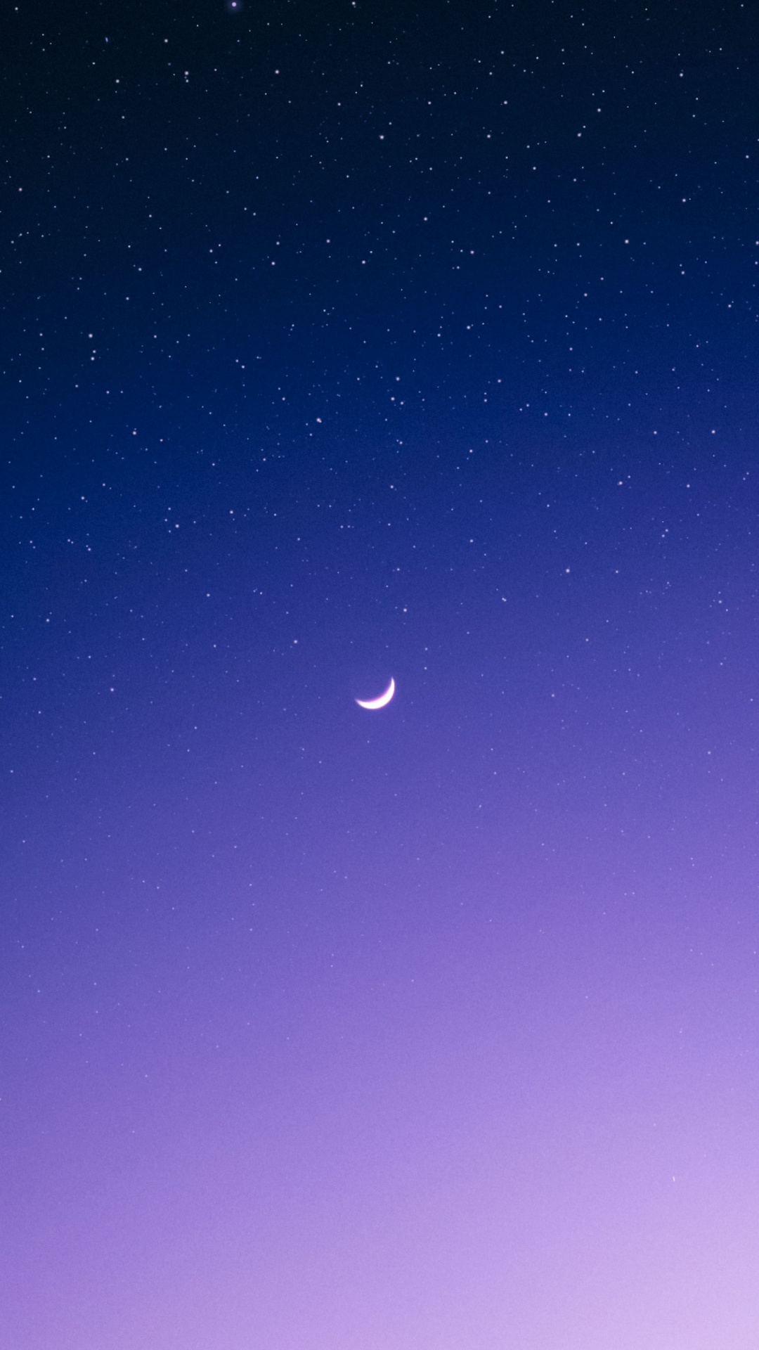 Обои Астрономия, атмосфера, луна, полумесяц, синий в разрешении 1080x1920