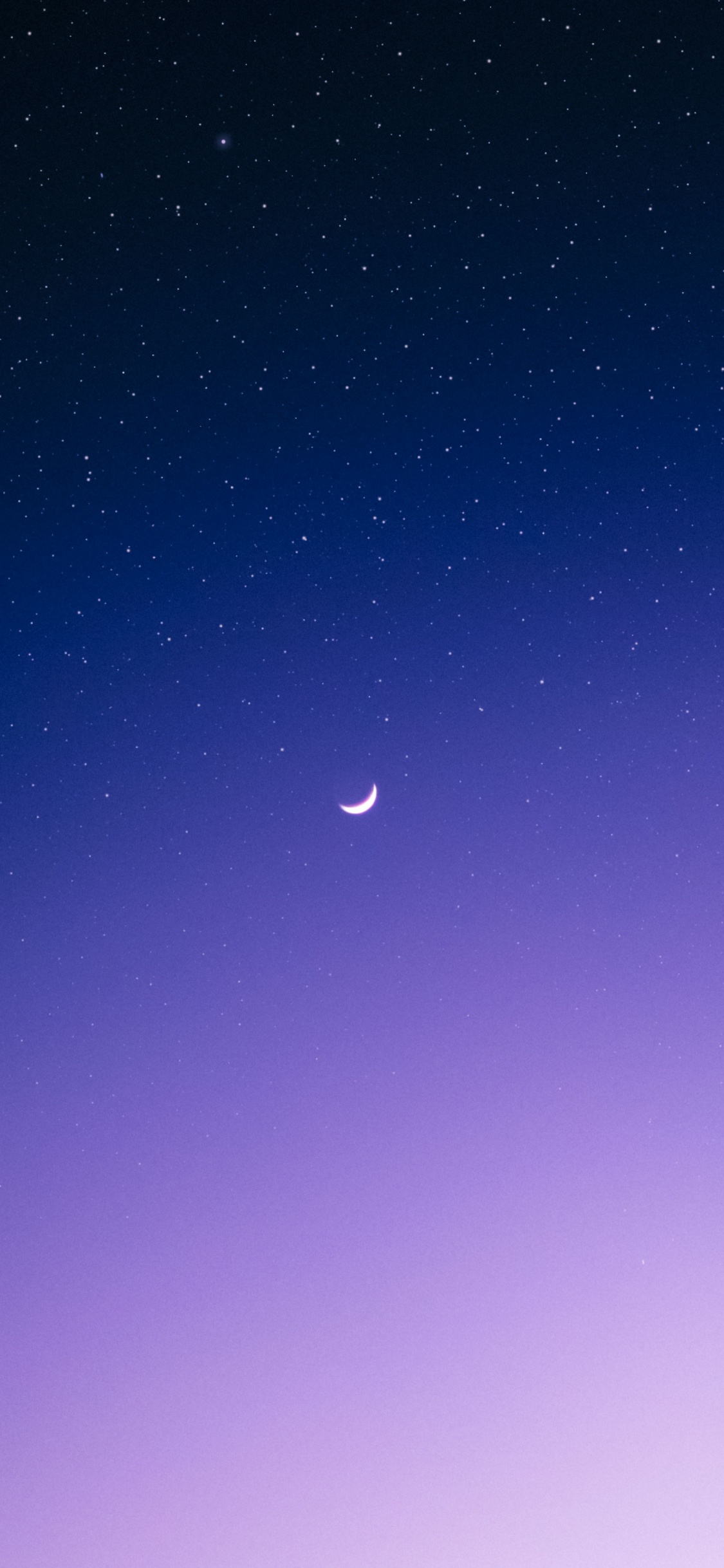 Обои Астрономия, атмосфера, луна, полумесяц, синий в разрешении 1125x2436