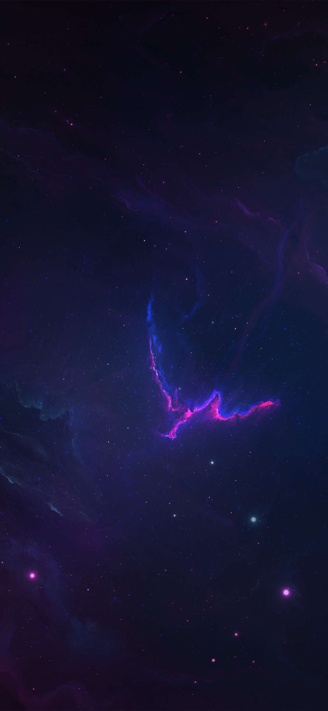 Обои атмосфера, Астрономия, космос, туманность, астрономический объект в разрешении 1125x2436