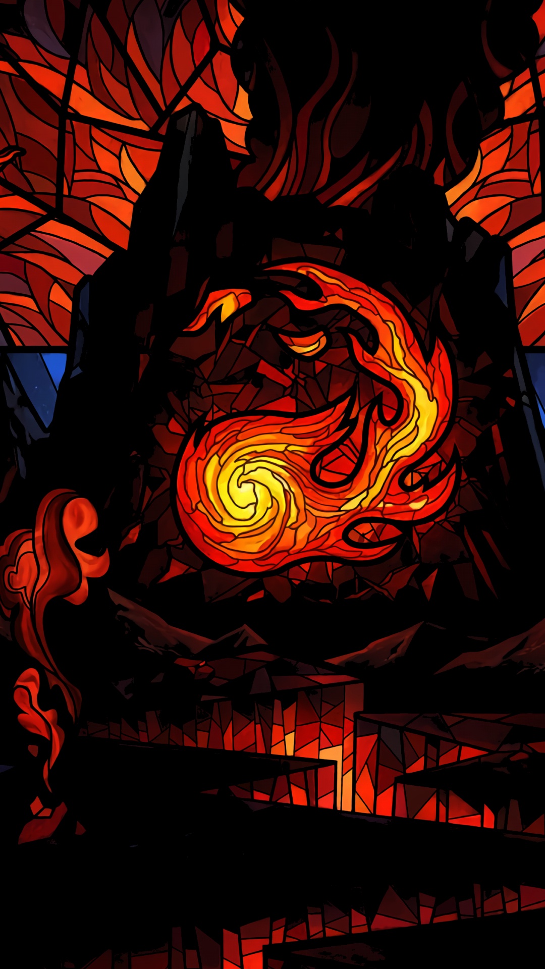 Обои МТГ Доминария Маунтин, magic the gathering, тайное озорство, Времени в Доминарии, игральная карта в разрешении 1080x1920