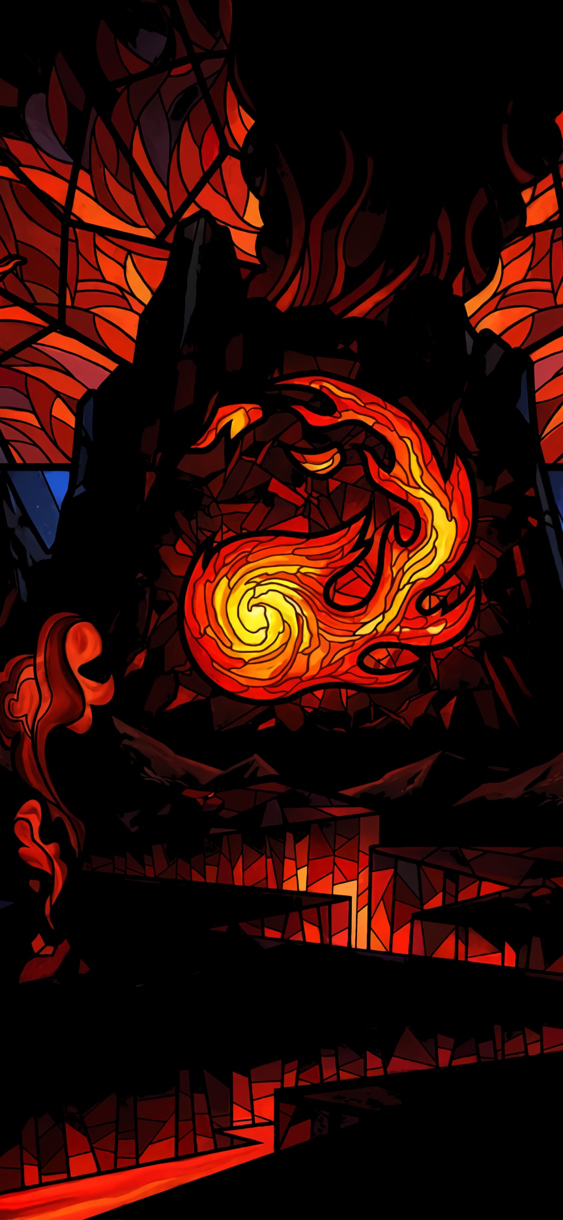 Обои МТГ Доминария Маунтин, magic the gathering, тайное озорство, Времени в Доминарии, игральная карта в разрешении 1125x2436