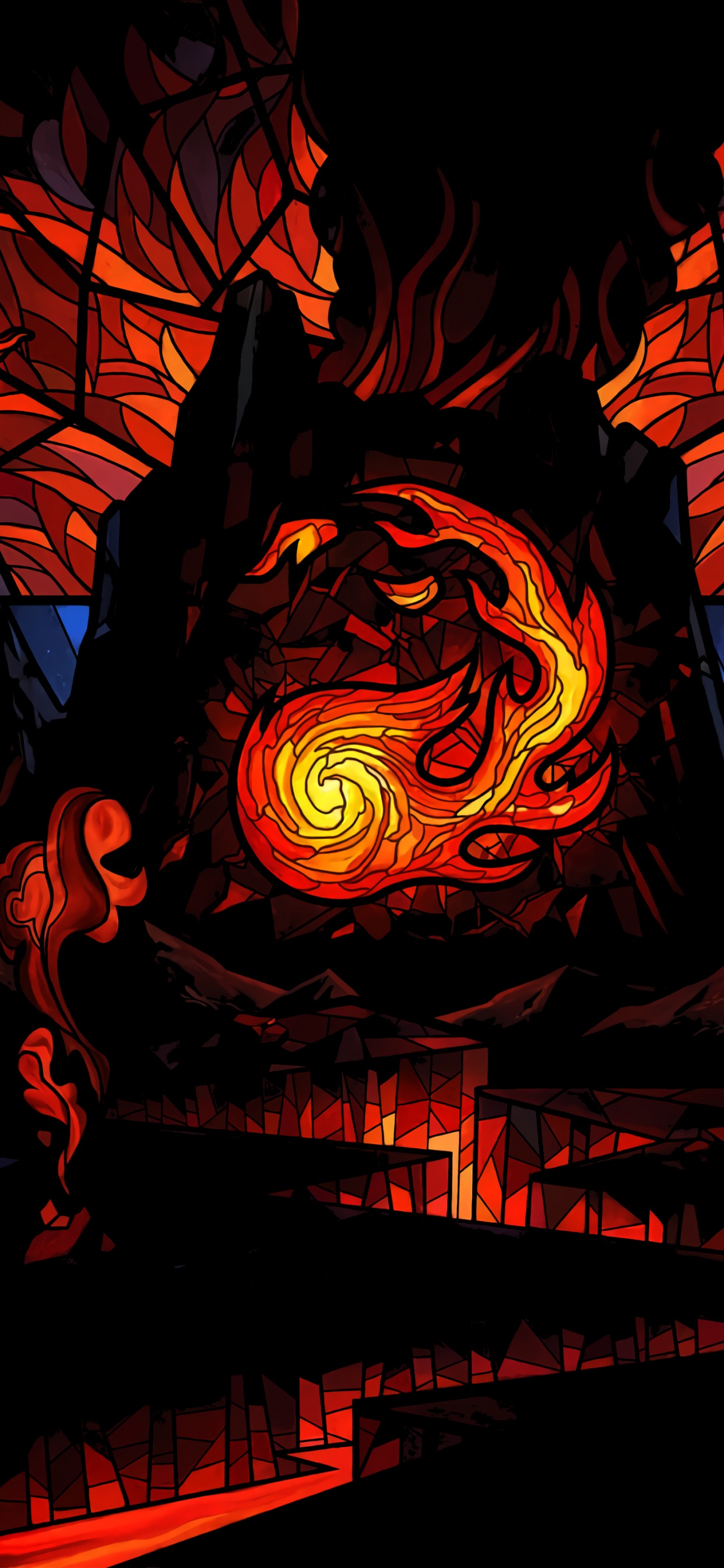 Обои МТГ Доминария Маунтин, magic the gathering, тайное озорство, Времени в Доминарии, игральная карта в разрешении 1242x2688