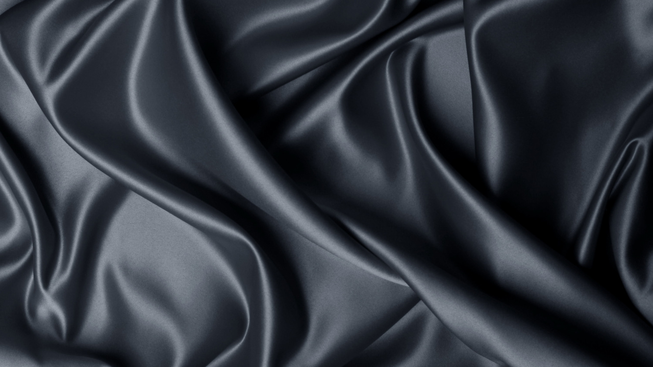 Обои шелк, ткань, атласный, черный, бархат в разрешении 1280x720