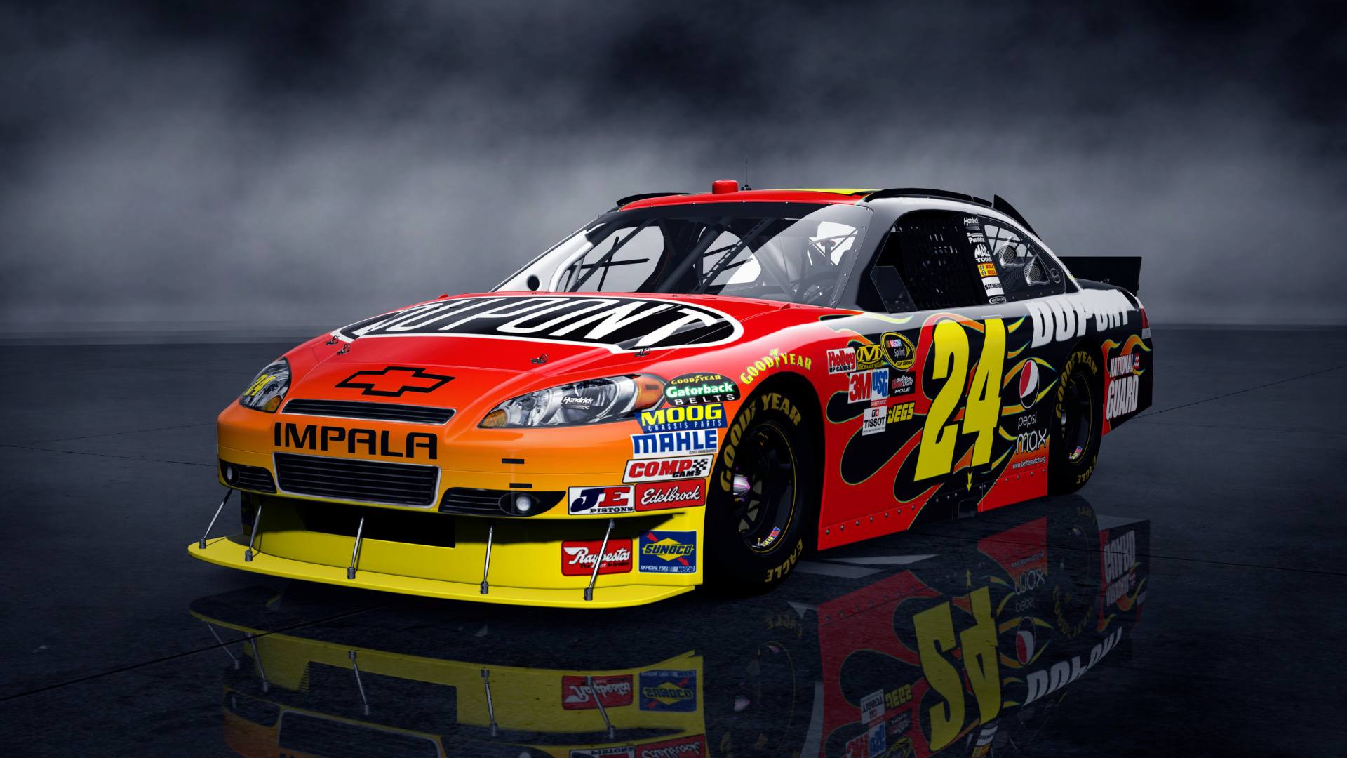 Обои гонки NASCAR, автогонки, гастроли гоночный автомобиль, гоночный, авто в разрешении 1920x1080