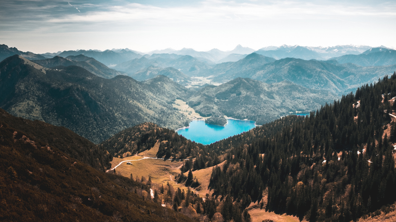 Обои горный рельеф, гора, горный хребет, хребет, дикая местность в разрешении 1366x768