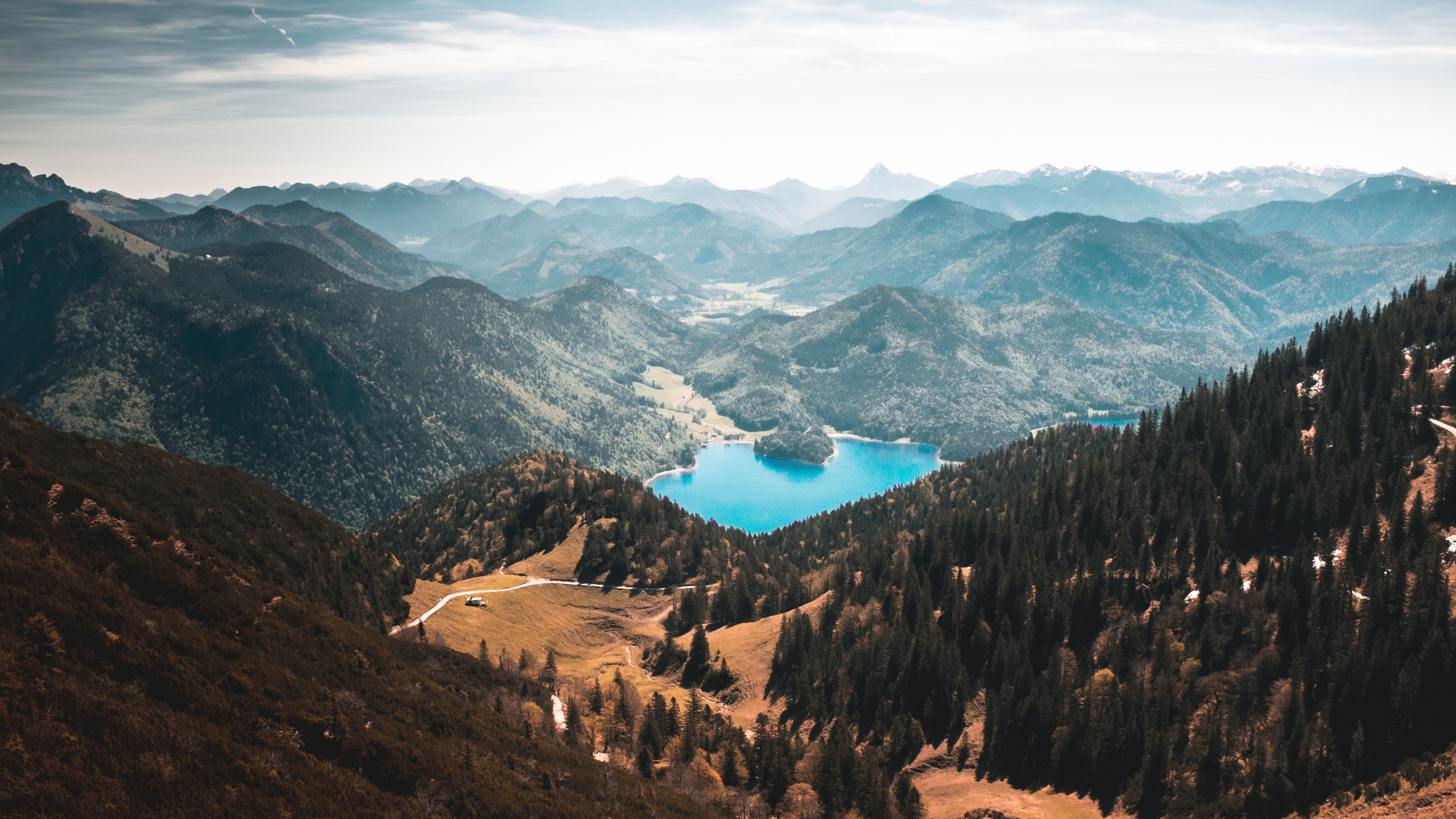 Обои горный рельеф, гора, горный хребет, хребет, дикая местность в разрешении 2560x1440