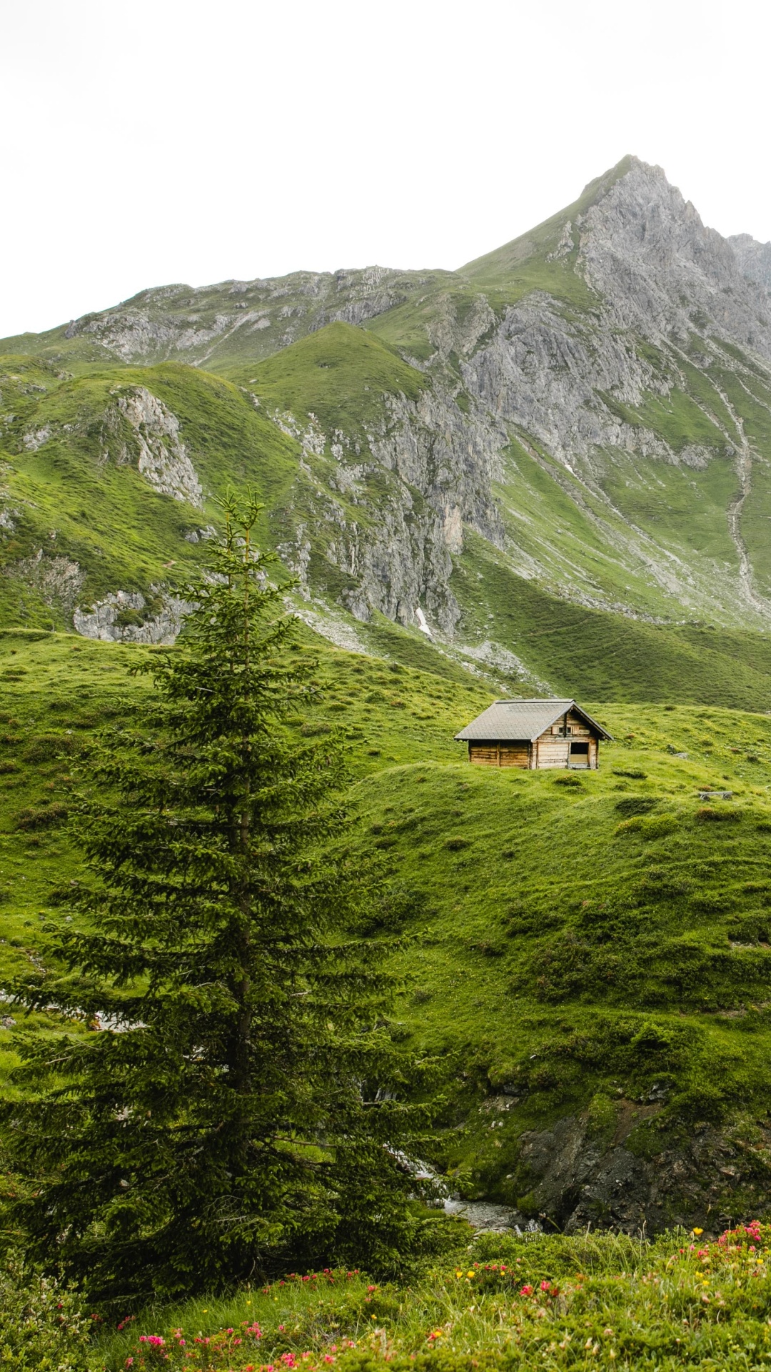 Обои горный рельеф, нагорье, гора, горная станция, природный ландшафт в разрешении 1080x1920