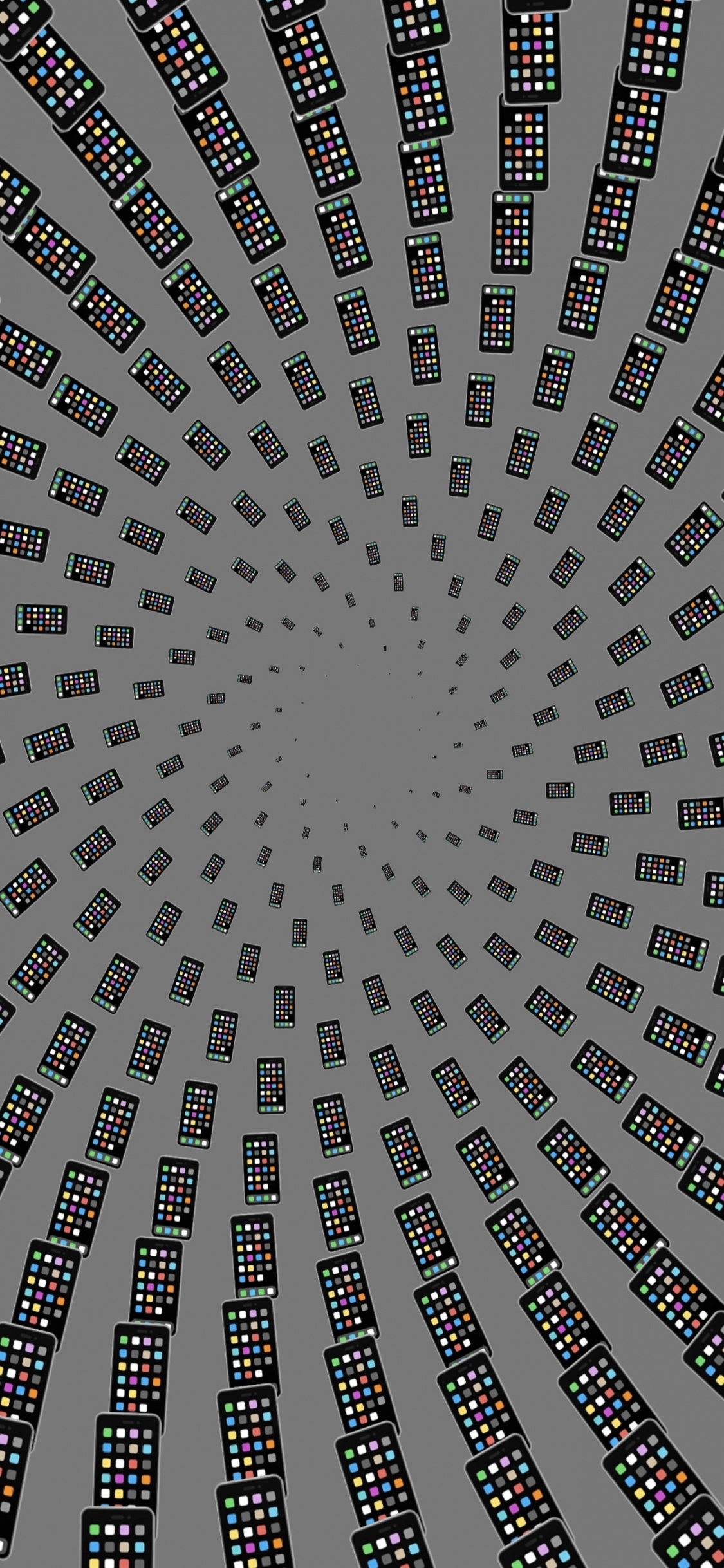 Обои узор, тренировка, материальное свойство, симметрия, круг в разрешении 1125x2436