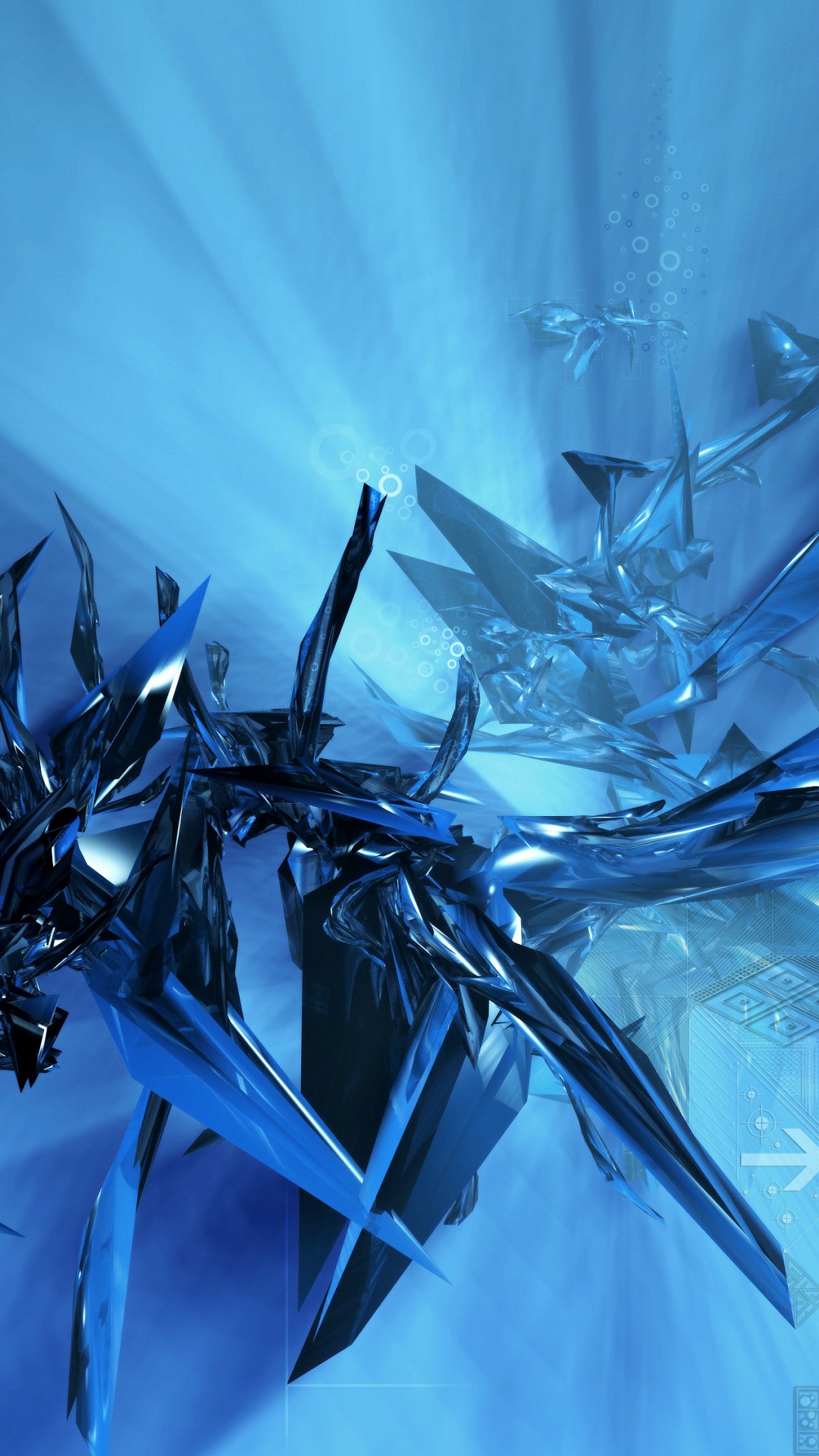 Обои синий, электрик, лед, untuk компания Lenovo a316i, синий цвет в разрешении 1080x1920