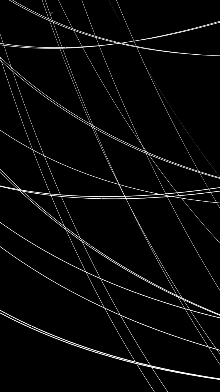 Обои черный, линия, монохромный, темнота, паутина в разрешении 750x1334