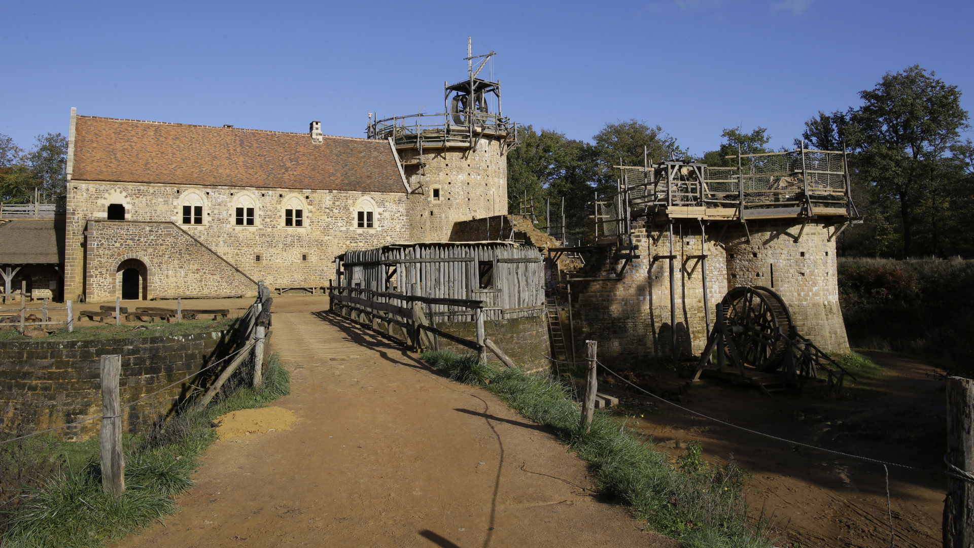 Обои фортификация, средневековье, замок, историческое место, здание в разрешении 1920x1080