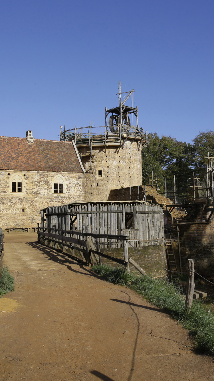 Обои фортификация, средневековье, замок, историческое место, здание в разрешении 750x1334