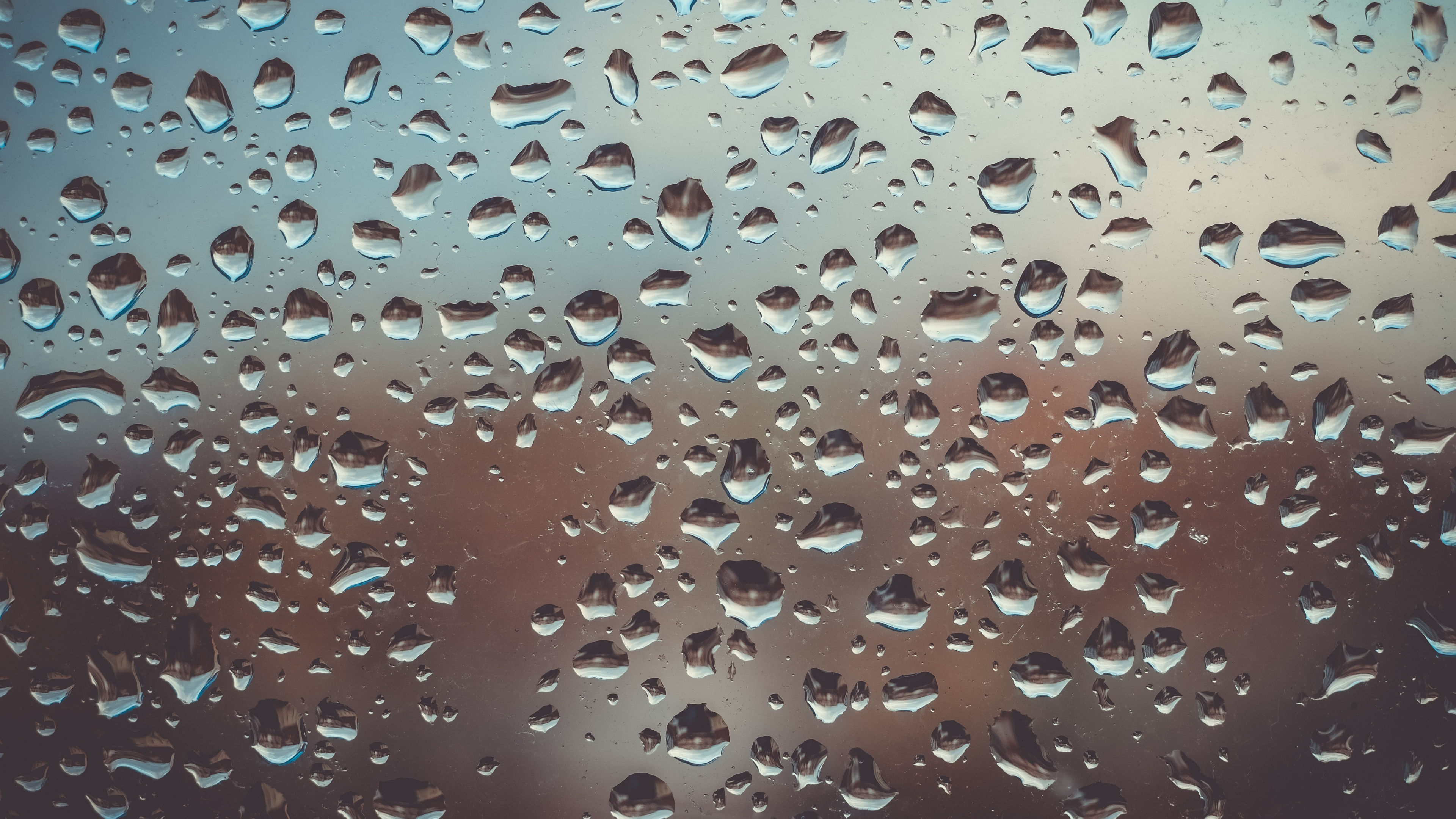 Обои стекло, падение, вода, дождь, матовое стекло в разрешении 3840x2160