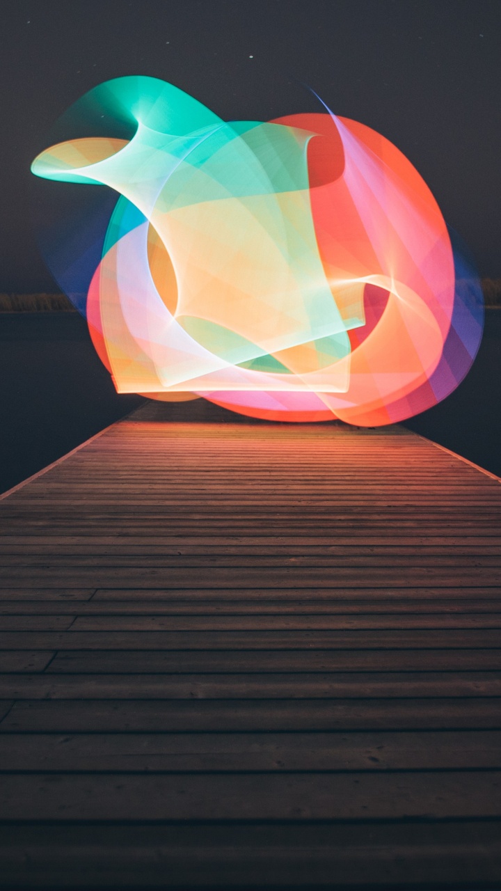 Обои свет, минимализм, освещение, вода, графика в разрешении 720x1280