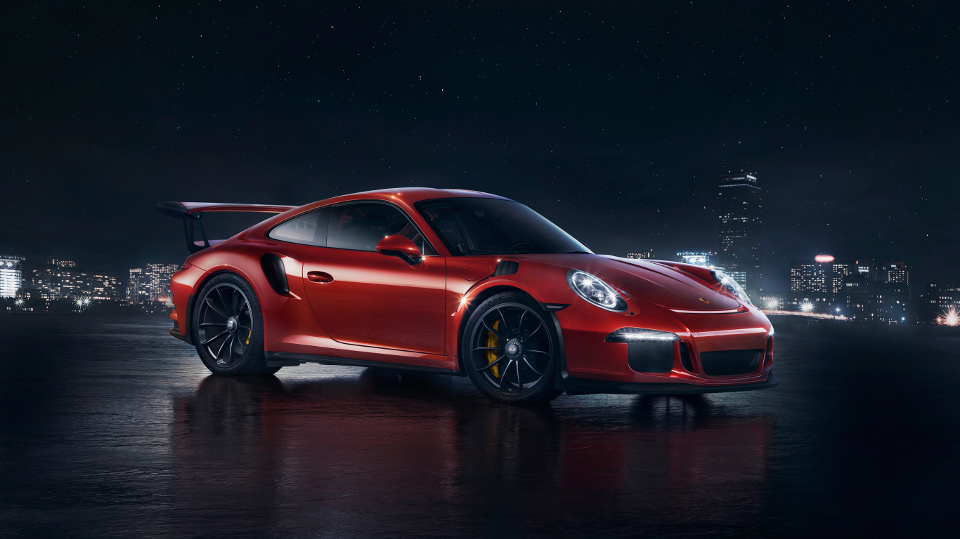 Обои porsche 911 gt2, 2018 Porsche 911, Порше, авто, спорткар в разрешении 1366x768