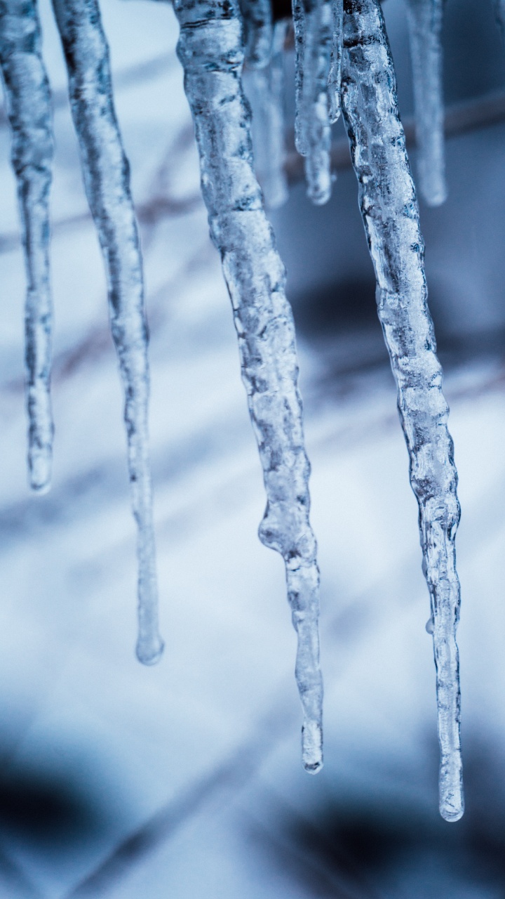 Обои сосулька, лед, замораживание, зима, таяние в разрешении 720x1280