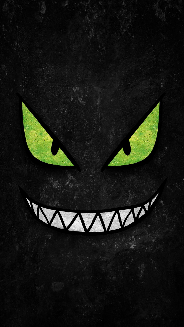 Обои темнота, рот, пасть, бакенбарды, морда в разрешении 750x1334