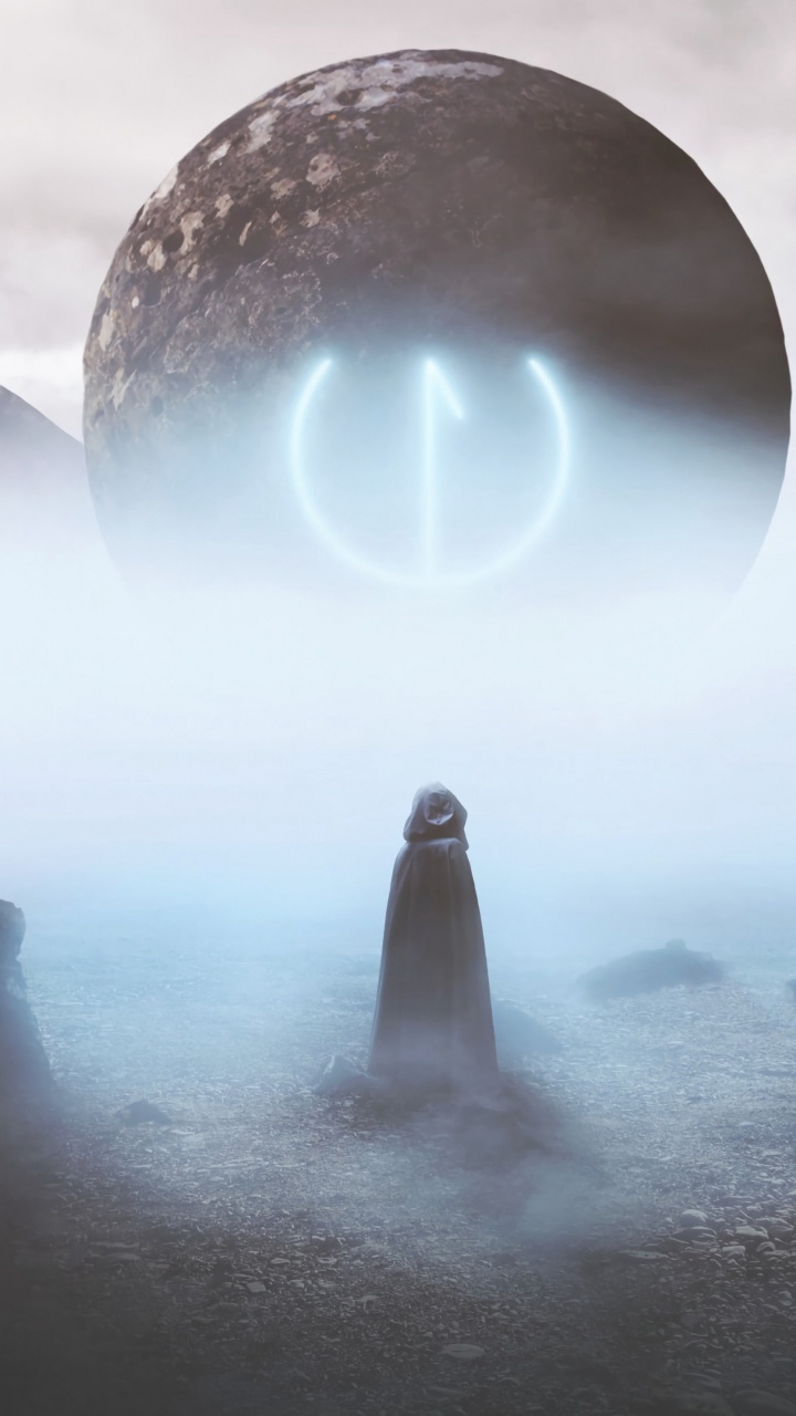 Обои арт, туман, атмосфера, вода, пейзаж в разрешении 720x1280