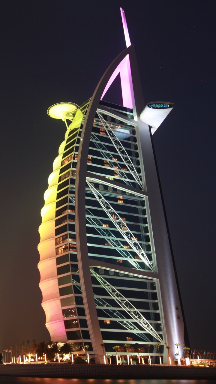 Обои Бурдж Аль араб, Бурдж Халифа, небоскреб, ориентир, башня в разрешении 720x1280