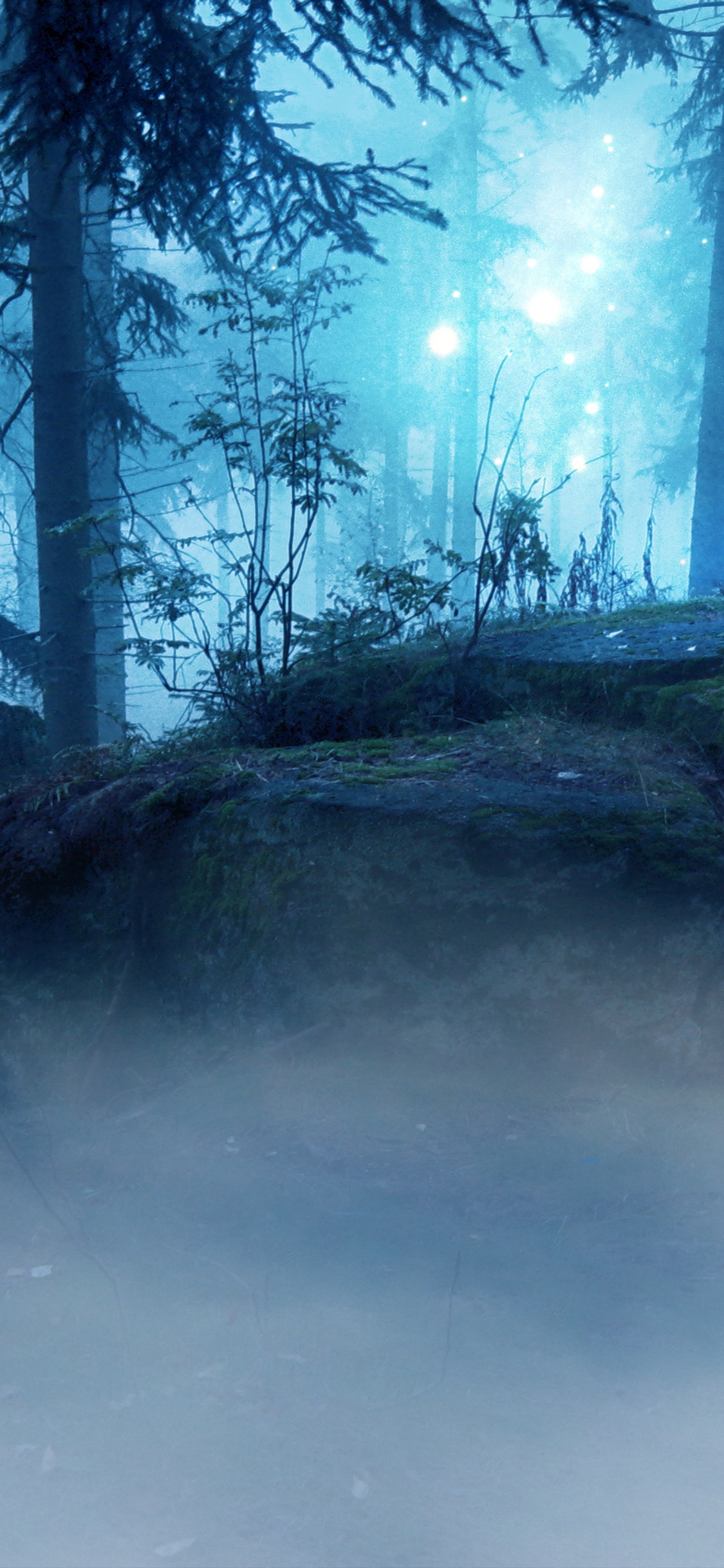 Обои природа, синий, природный ландшафт, окружающая среда, атмосфера в разрешении 1125x2436