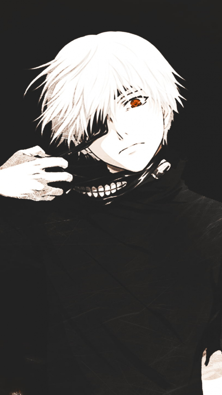 Обои Кен kaneki, Токио вурдалак, темнота, производительность, ночь в разрешении 750x1334