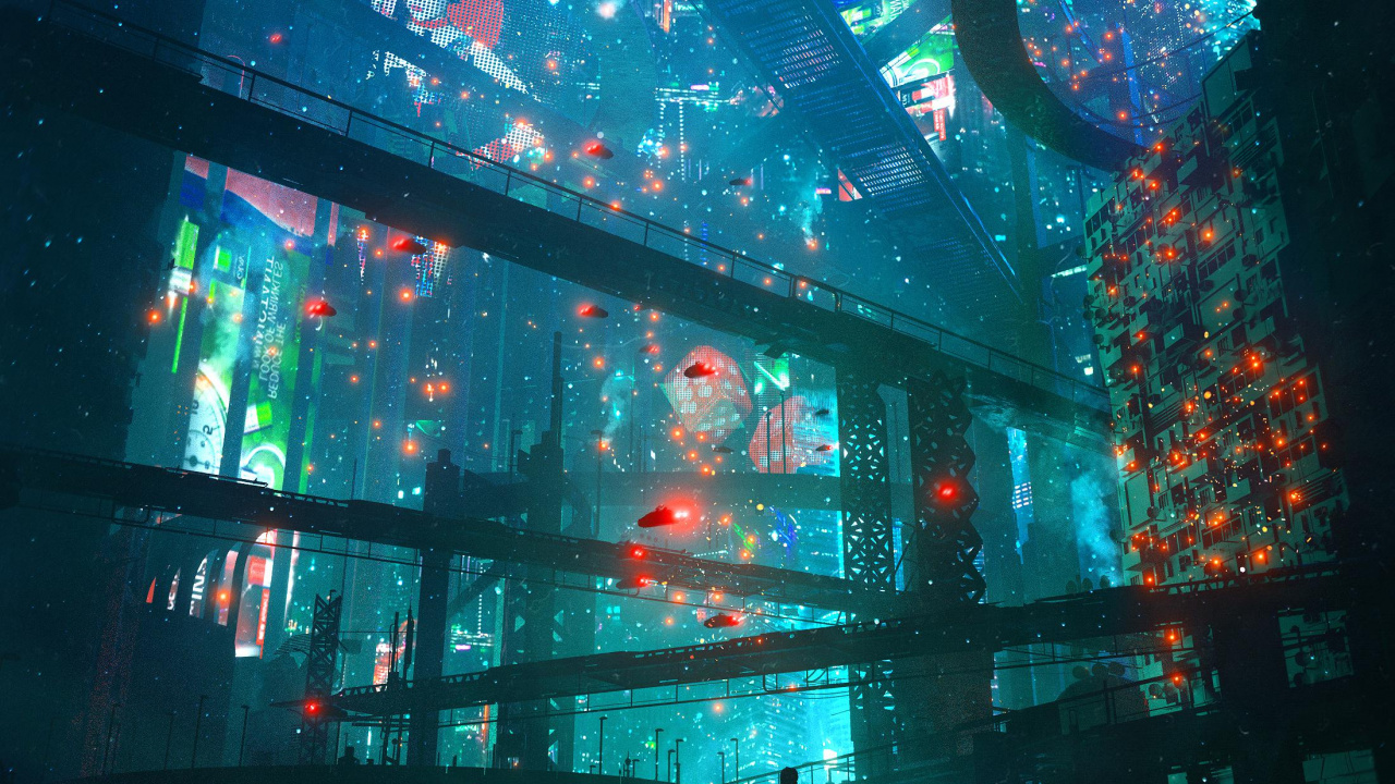 Обои дангиуз арт, арт, цифровое искусство, артист, произведение искусства в разрешении 1280x720