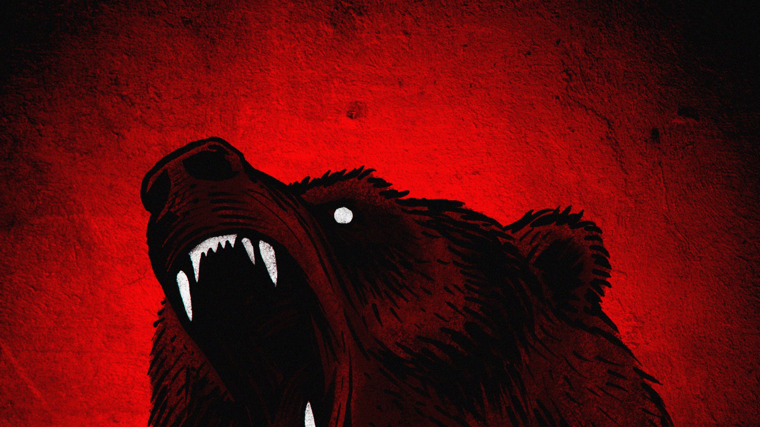 Обои Красная панда, Гризли, Леопард, американский черный медведь, арт в разрешении 2560x1440