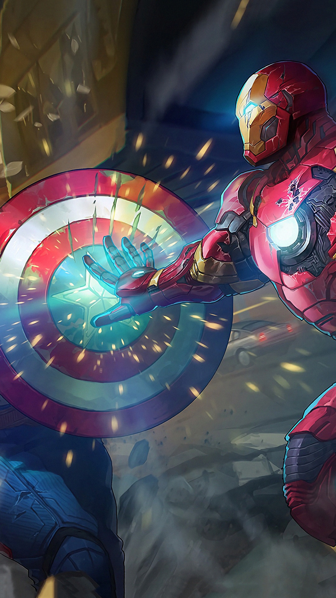 Обои фигурка, Капитан Америка, космос, игры, супергерой в разрешении 1080x1920