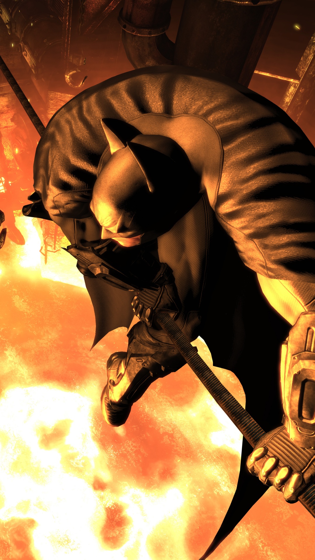 Обои Бэтмен аркхем Сити, Бэтмен, женщина кошка, рокстеди студиос, ГотэмСити в разрешении 1080x1920