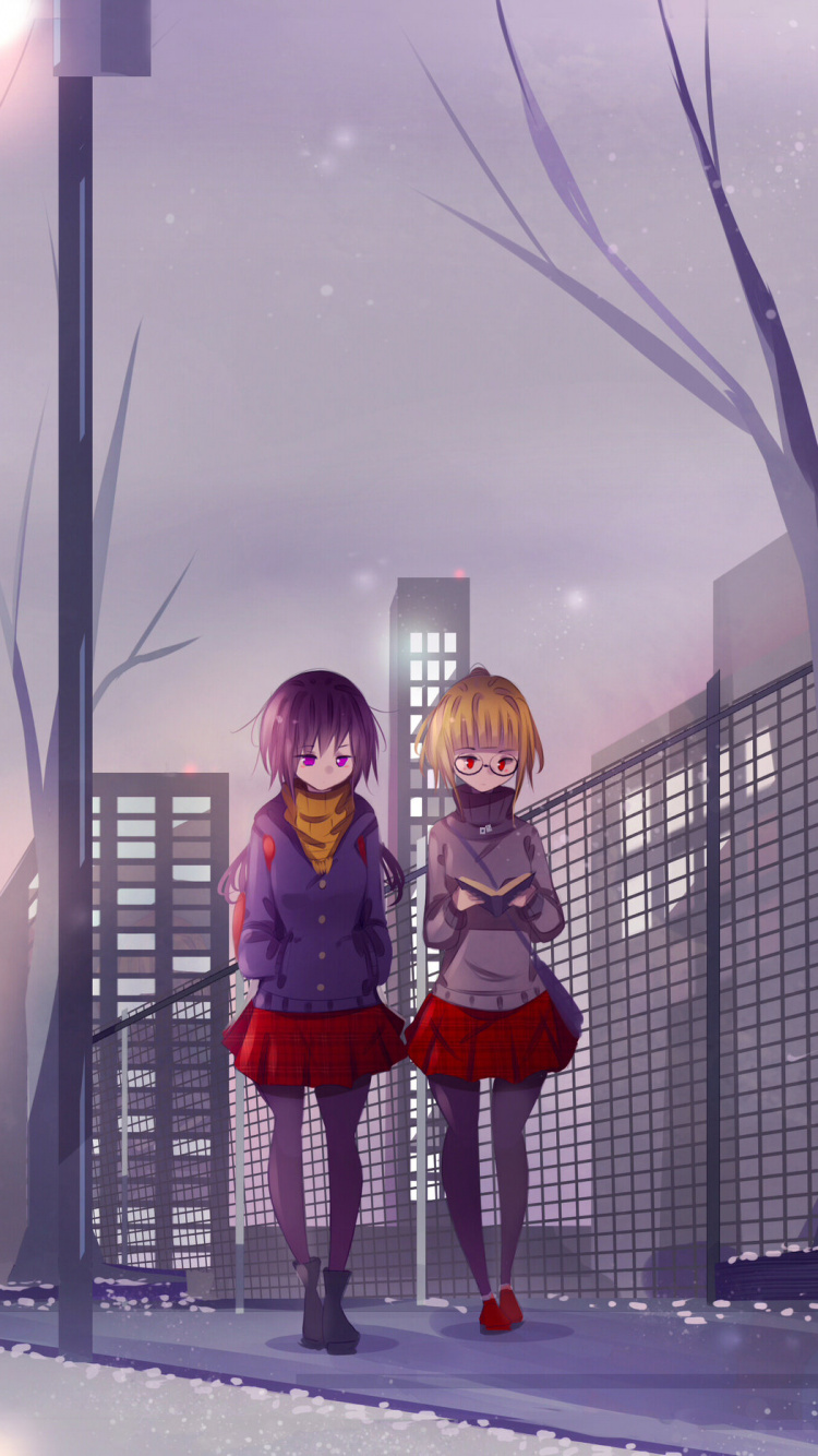 Обои рисование, арт, иллюстрация, пурпур, свет в разрешении 750x1334