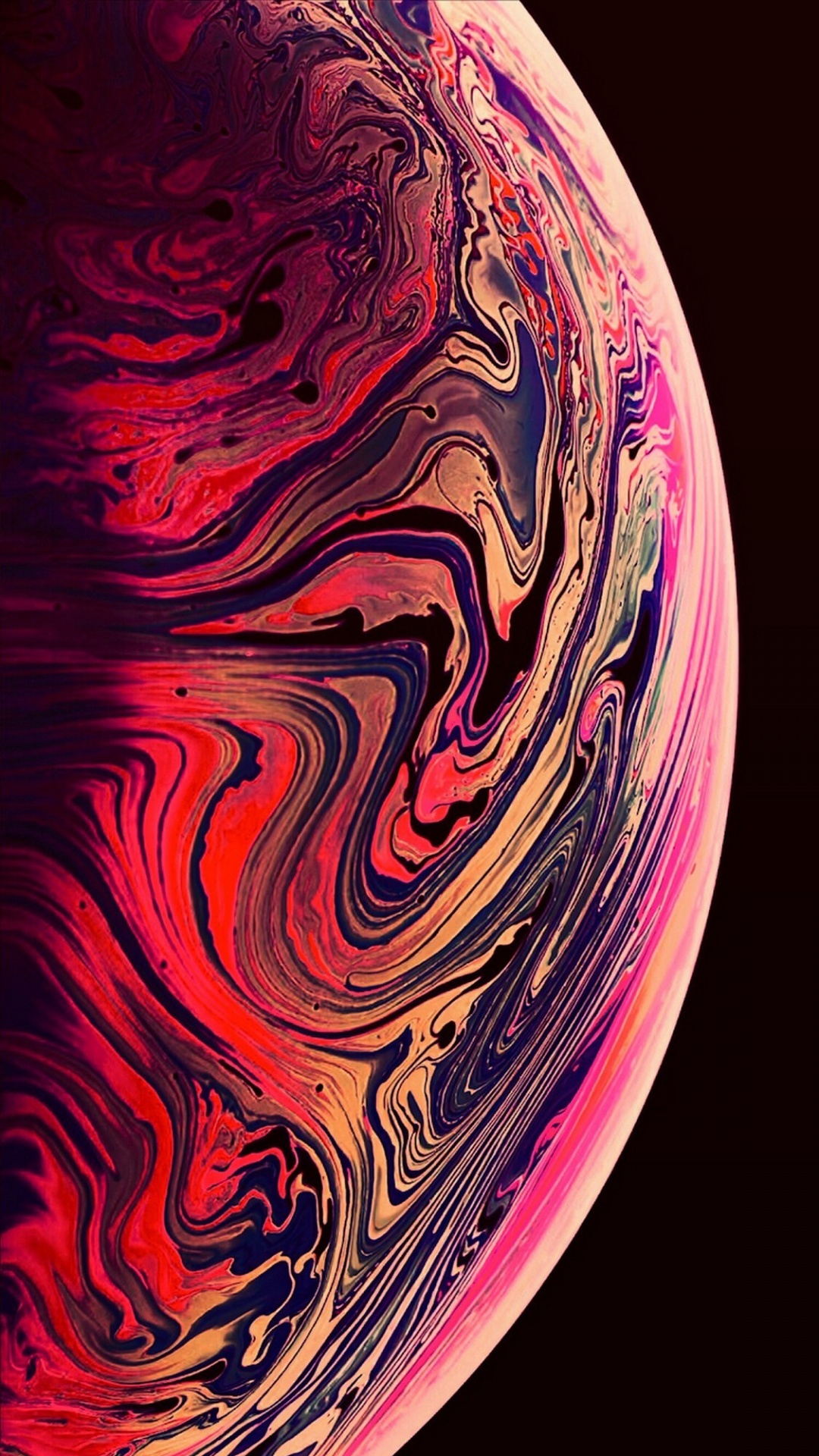 Обои apple, розовый, узор, пурпурный цвет, иллюстрация в разрешении 1080x1920