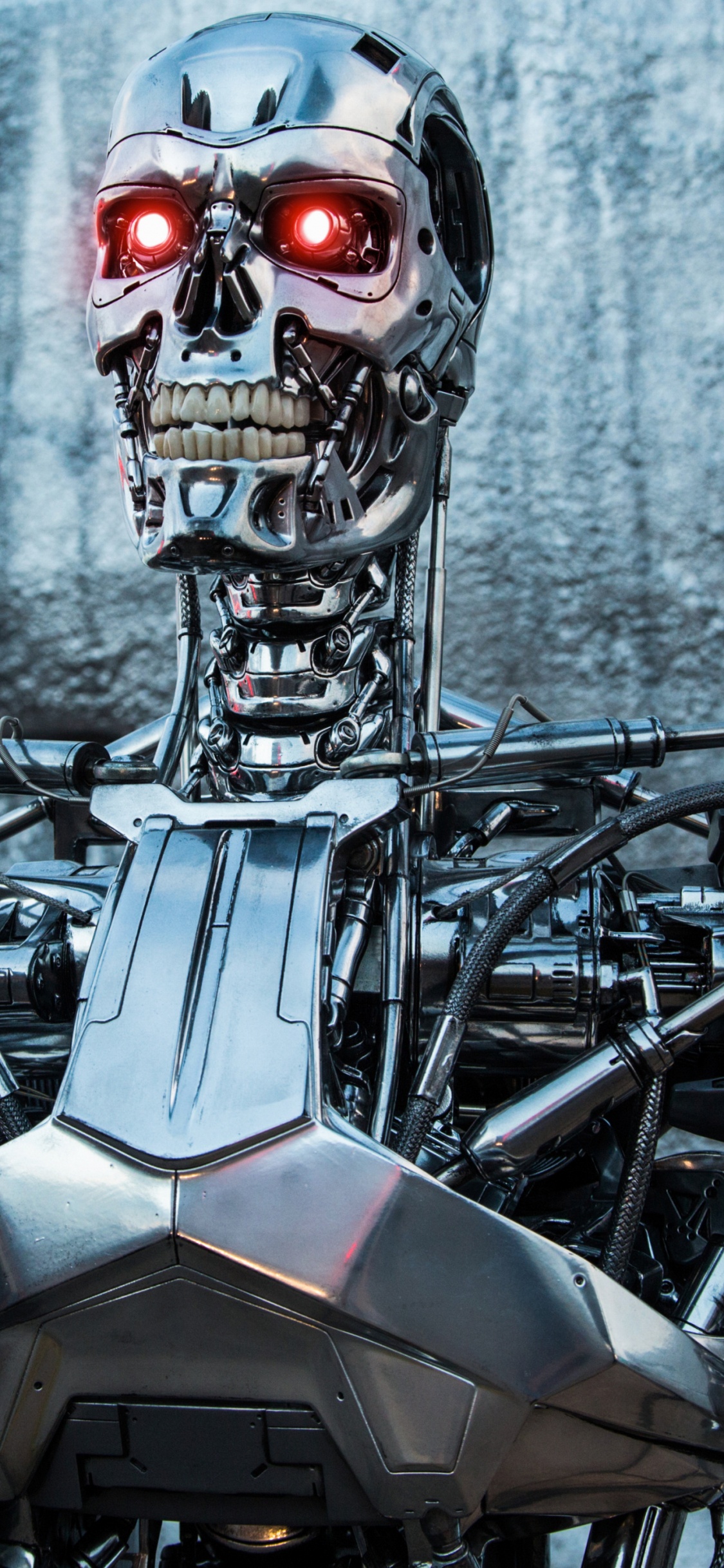 Обои робот, машина, технологии, ученый, военный в разрешении 1125x2436