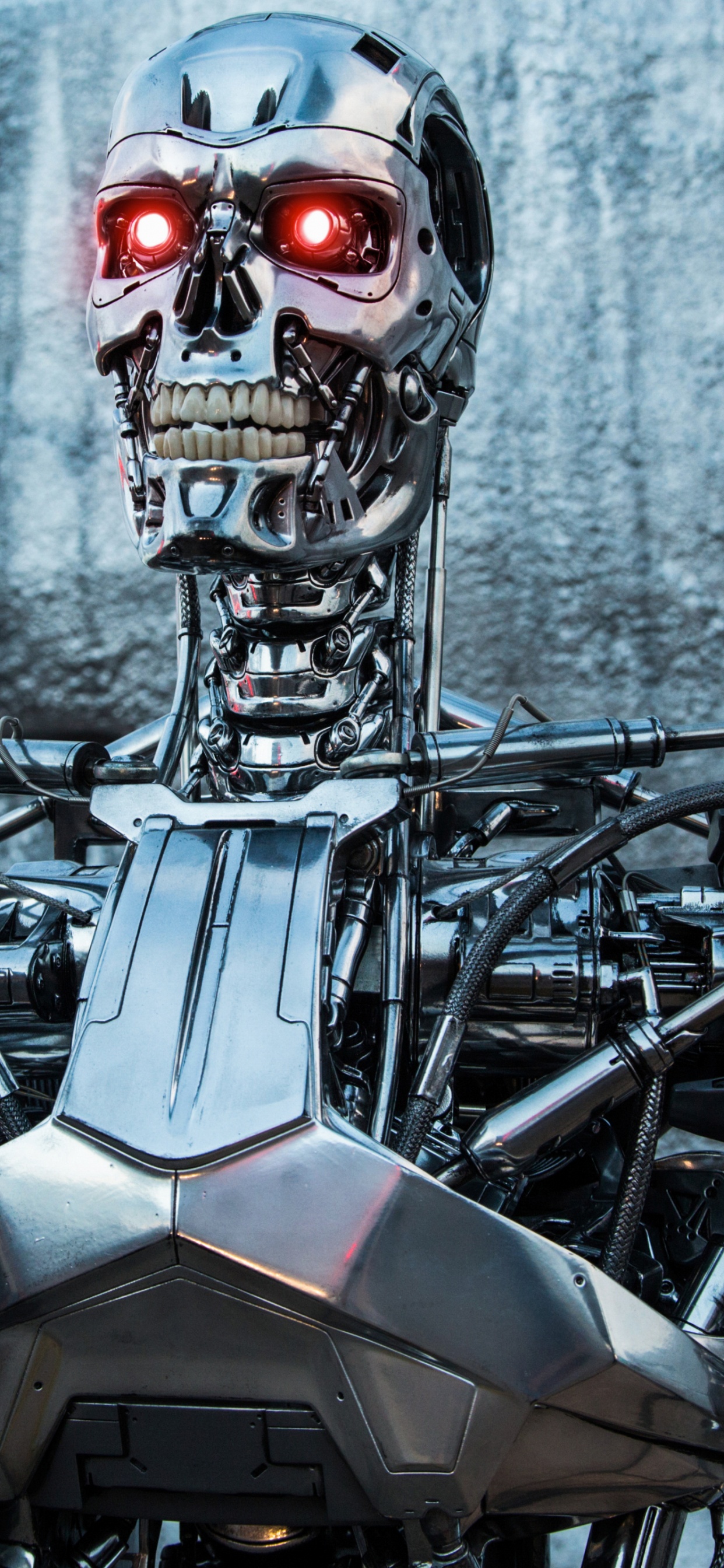 Обои робот, машина, технологии, ученый, военный в разрешении 1242x2688