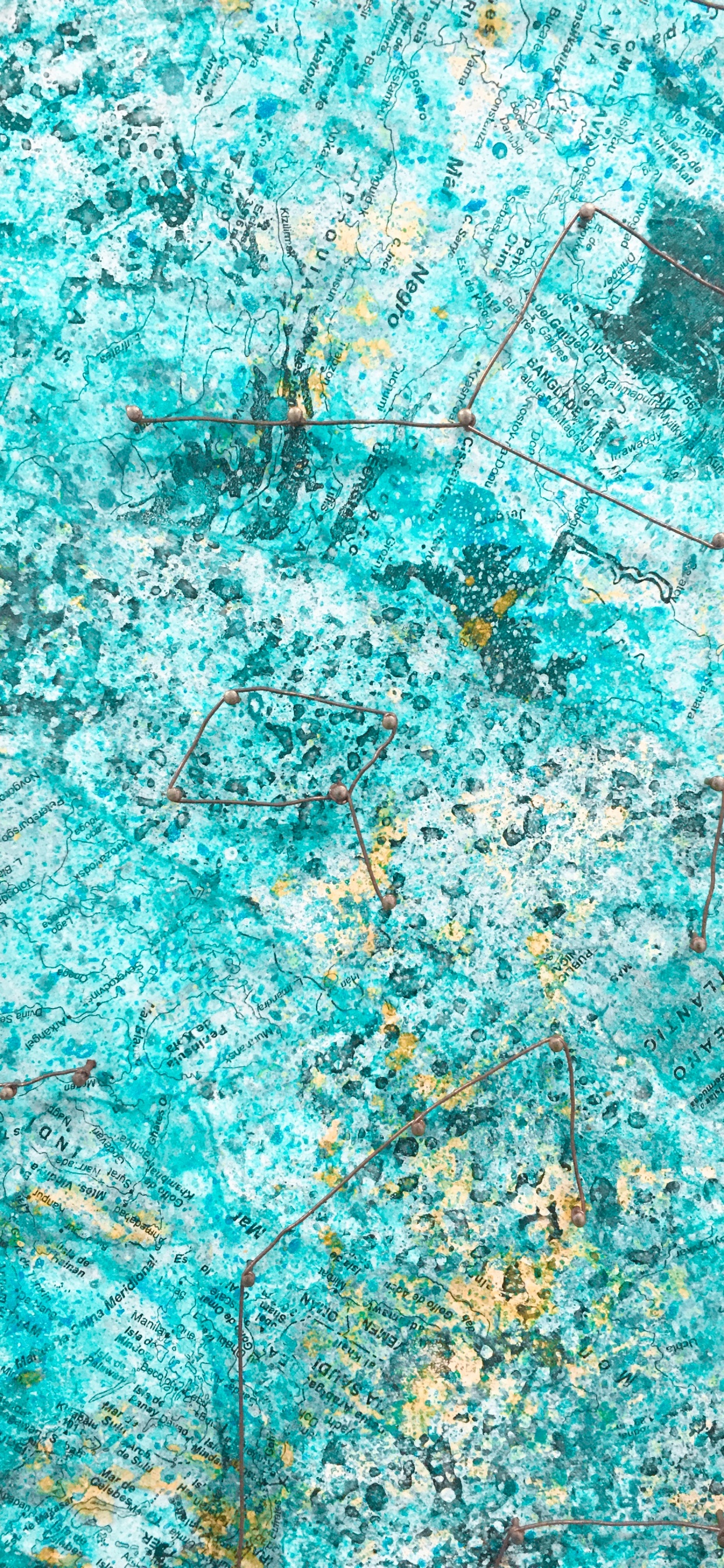 Обои текстура, чирок, синий, бирюза, вода в разрешении 1242x2688