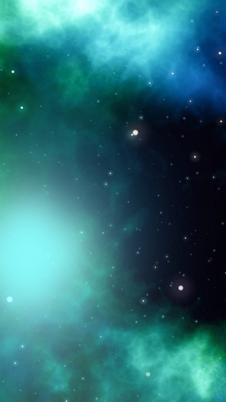 Обои Галактика, космическое пространство, туманность, атмосфера, астрономический объект в разрешении 750x1334