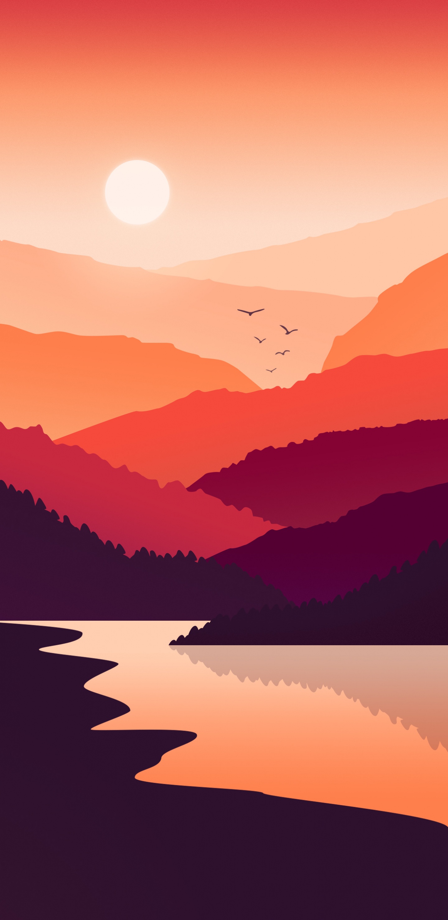 Обои откровения, андроид, пусковая установка gca, атмосфера, вода в разрешении 1440x2960