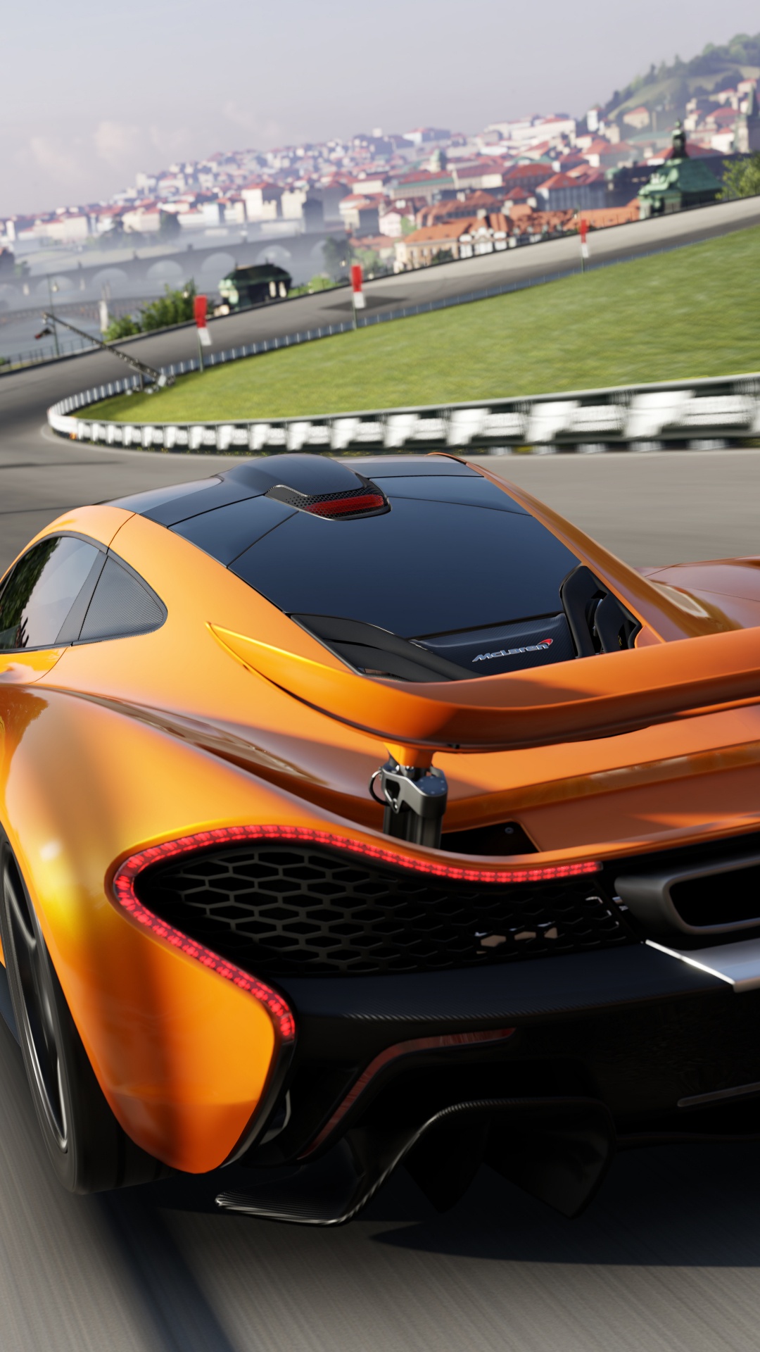 Обои спорткар, mclaren automotive, авто, суперкар, видеоигра в разрешении 1080x1920