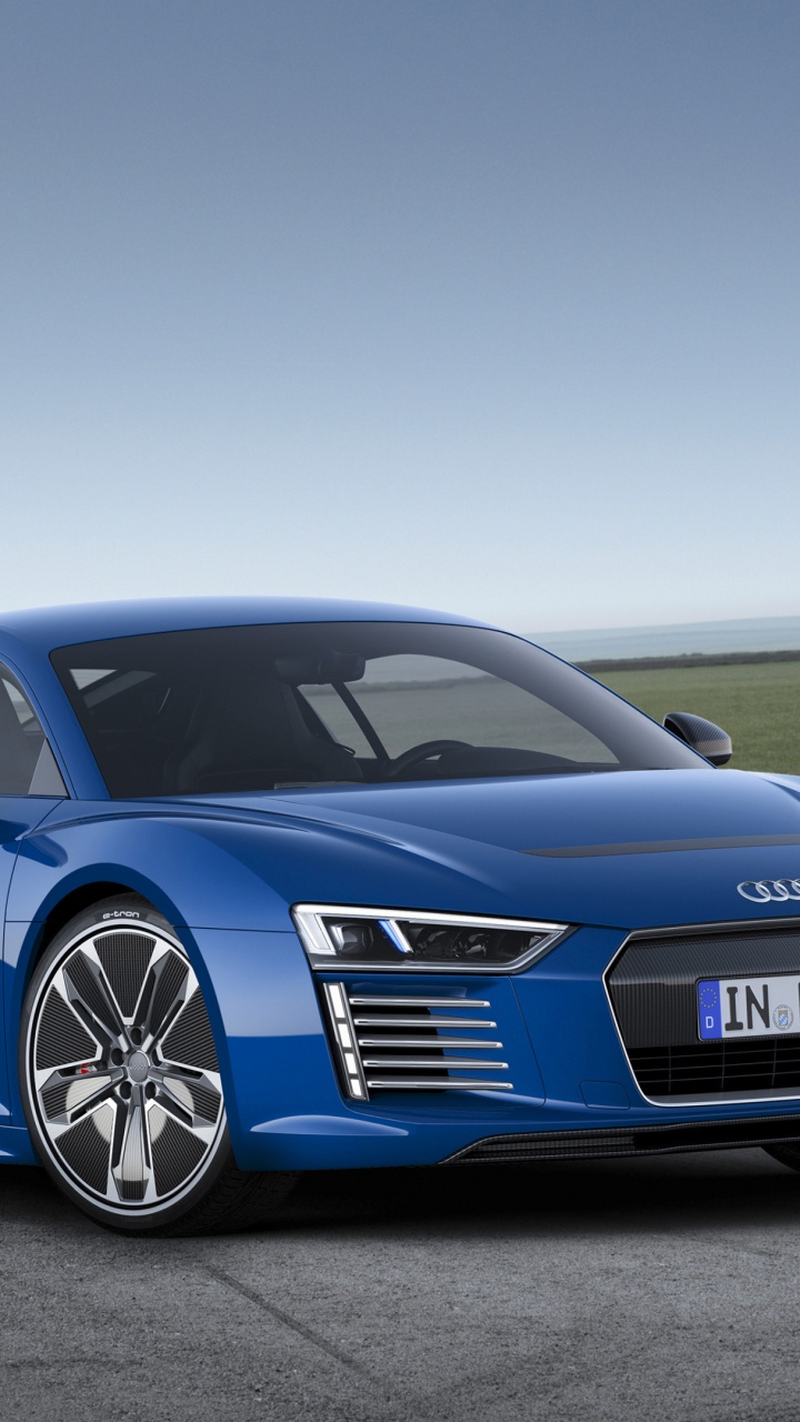 Обои audi, женевский автосалон, audi e-tron, суперкар, audi r8 в разрешении 720x1280