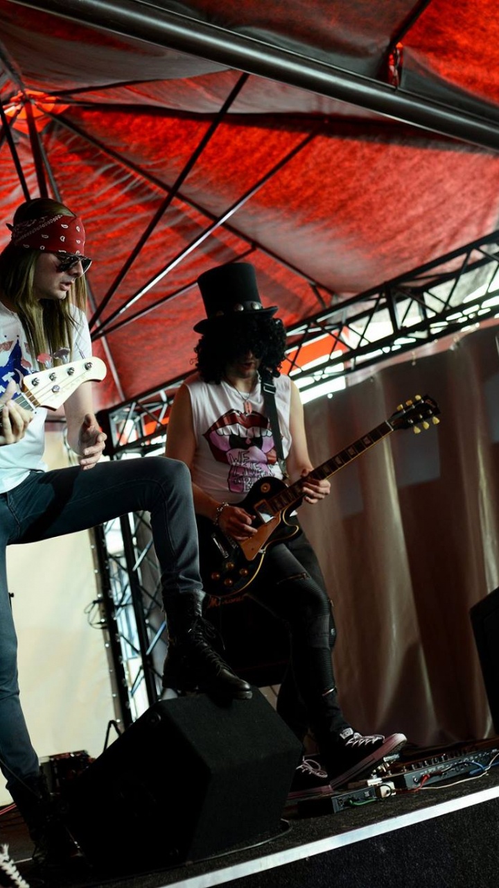 Обои этап, гитара, рокконцерт, басист, сессионный музыкант в разрешении 720x1280