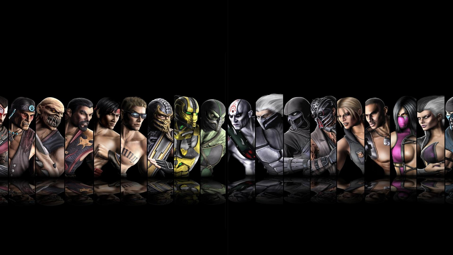 Обои mortal kombat x, мортал комбат, Скорпион, люди, толпа в разрешении 1920x1080