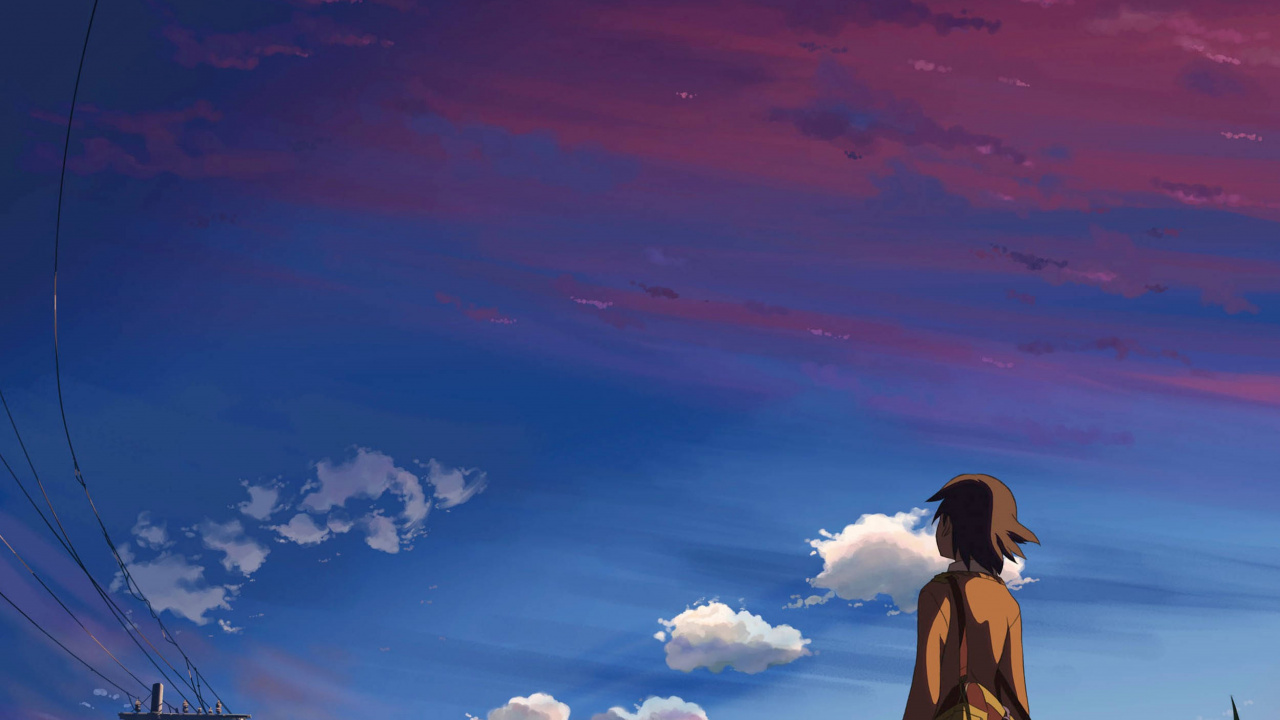 Обои синохара акари, Toono Такаки, канаэ сумида, аниме, облако в разрешении 1280x720