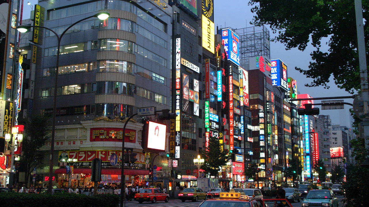 Обои Синдзюку, токийская башня, метрополия, городской район, город в разрешении 1280x720