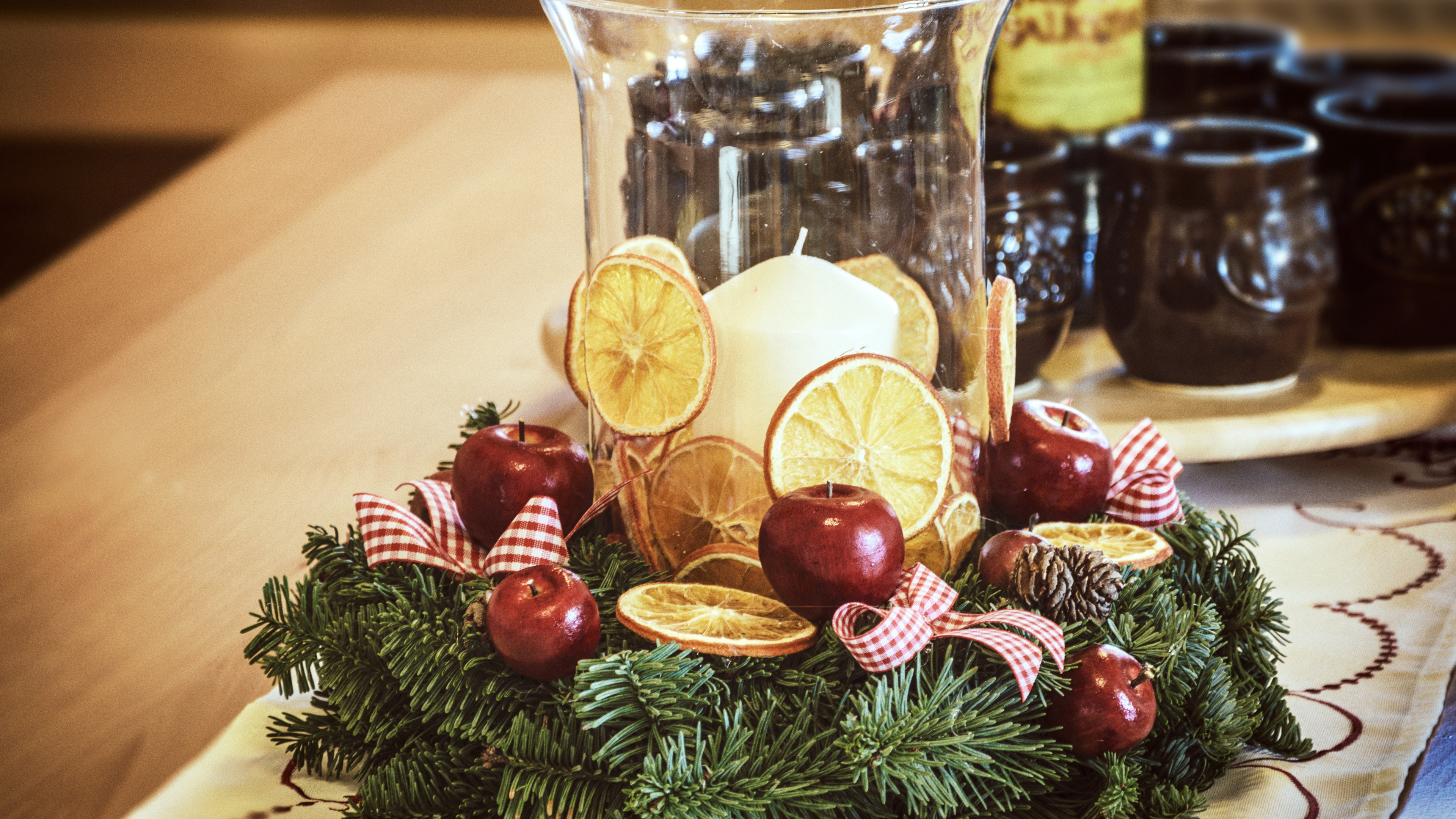 Обои Рождественский день, эко-отель, предмет, пища, Рождество в разрешении 3840x2160
