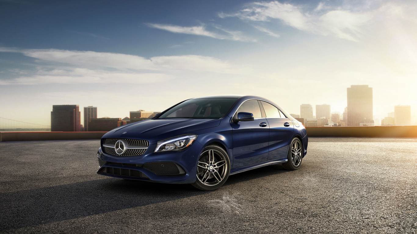 Обои 2018 Мерседес-Бенц CLA-класса, авто, обод, Литые диски, колесо в разрешении 1366x768